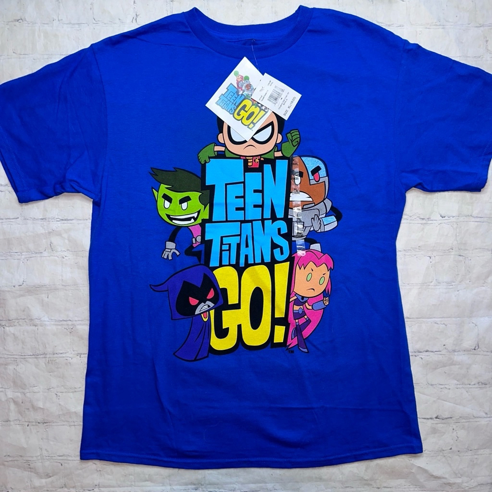 NWT Kids Size XL (18/20) DC Comics Warner Bros Teen Titans Go SS Graphic TShirt